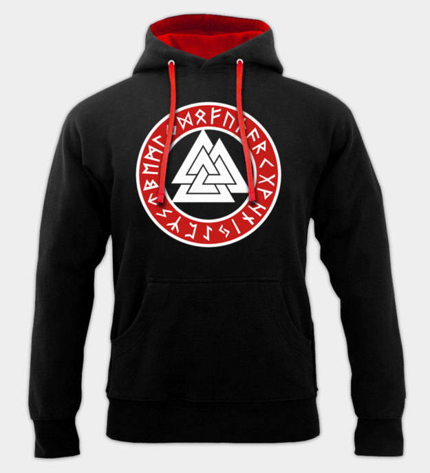 Bluza z Kapturem Runiczny Valknut