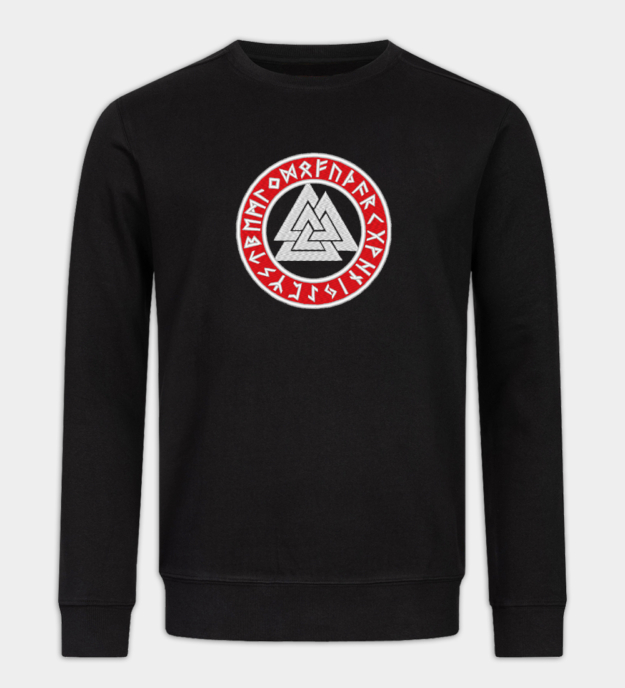 Bluza Haftowana Valknut Runiczny Krąg