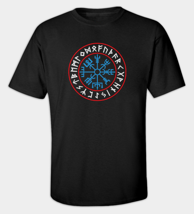 Koszulka Haftowana Runiczny Vegvísir