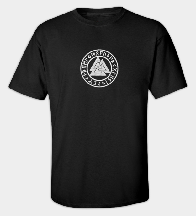 Koszulka Haftowana Runiczny Valknut