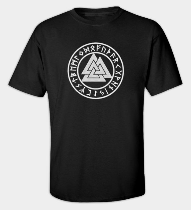 Koszulka Haftowana Runiczny Valknut