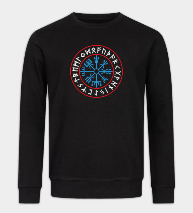 Bluza z Kapturem Haftowana Vegvísir
