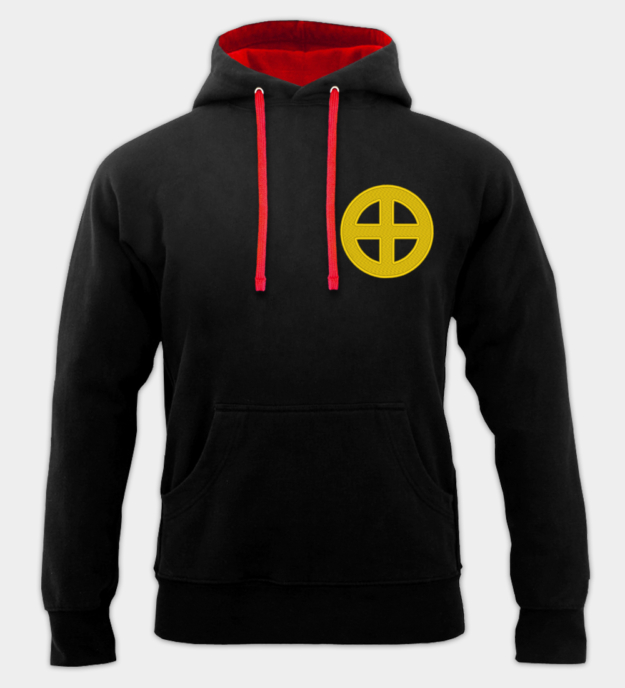 Bluza z Kapturem Haftowana Słoneczny Krzyż